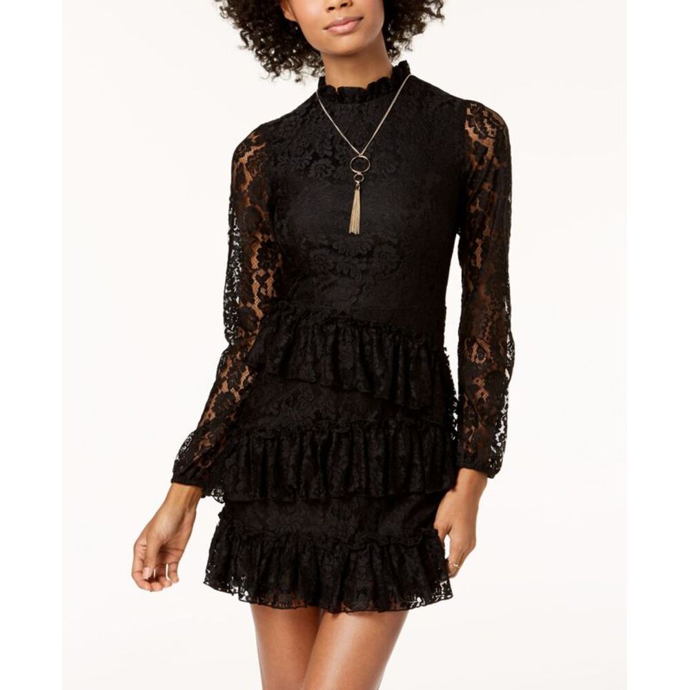 The Edit By Seventeen Juniors Ruffled Lace Dress